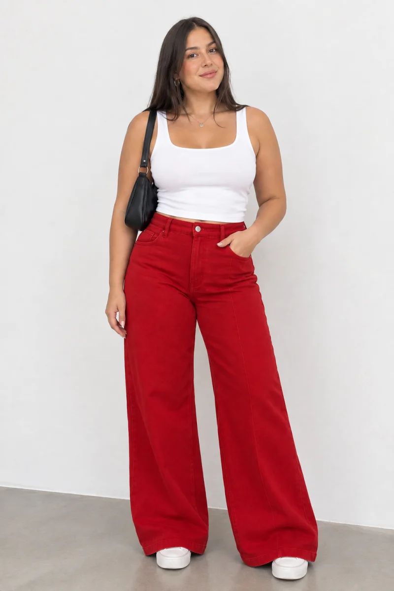 Wide leg  rojo